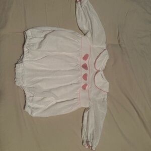 Valentine smocked bubble